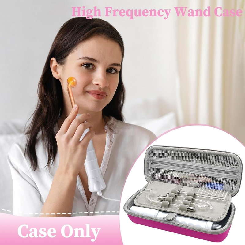 High Frequency Wand Case - Hard Protective Storage for Skin Therapy Wand | Compatible with Nuderma, Houzzi, Uupas, Titoe