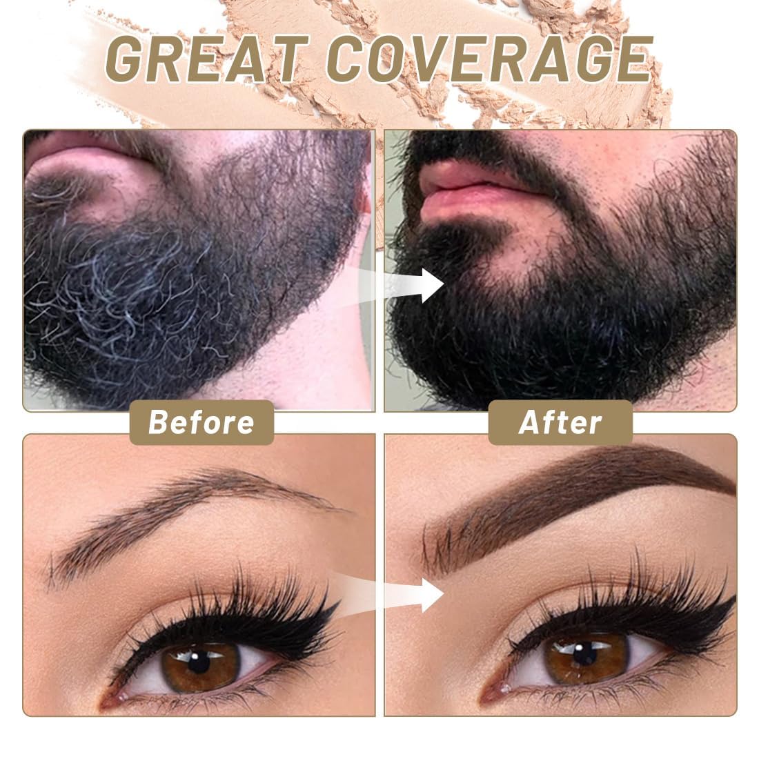 SOVONCARE Hairline Powder - Root Touch Up & Gray Hair Concealer for Men and Women, Instantly Covers Thinning Hair and Bald Spots, Natural-Looking Coverage Light Auburn