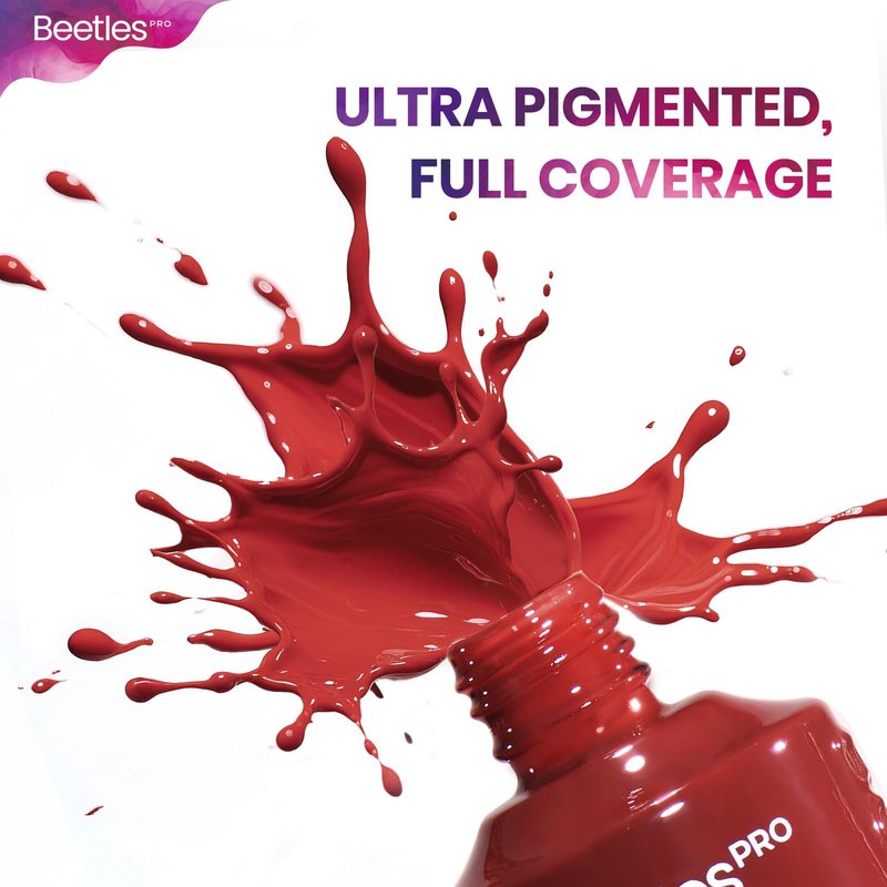 Beetles PRO Summer Gel Polish - Almost Okay Collection, 18 Colors 15ml Salon Polish Set with Base Coat, Glossy & Matte Top Coats, 6 Painting Gel For Nails Tools, UV Nail Lamp Cure Needed