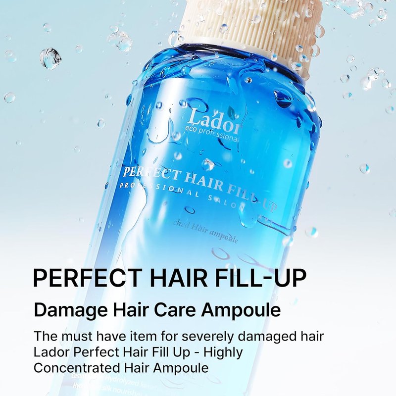 LADOR Perfect Hair Fill Up - Intensive Keratin Hair Mask for Bleached & Damaged Hair | Deep Conditioning Treatment
