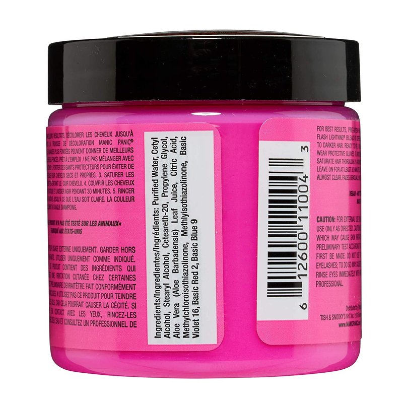 MANIC PANIC Classic Cotton Candy Pink Hair Color - Vibrant Semi-Permanent Dye for All - Vegan & Cruelty-Free (4oz / 3pk)