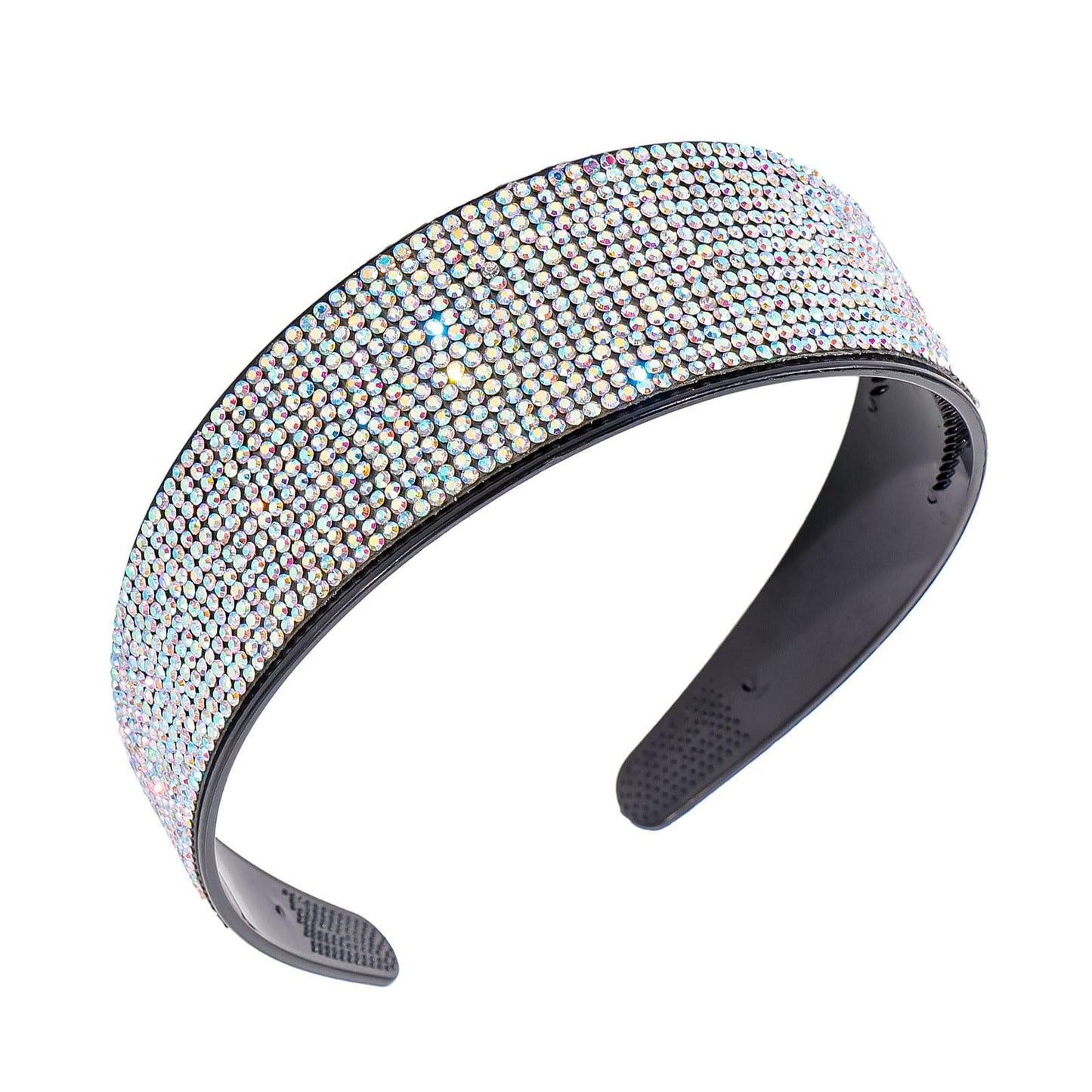 Amariver AB Rhinestone Headbands for Women: Sparkly Glitter Fashion Crystal Thick Beaded Bling Jeweled Stylish Hair Accessories