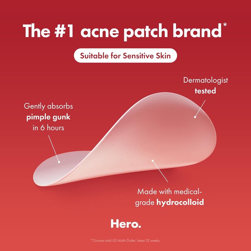 Mighty Patch Original | Hydrocolloid Acne Pimple Patches - Shrink Zits & Whiteheads Fast (72 Count)