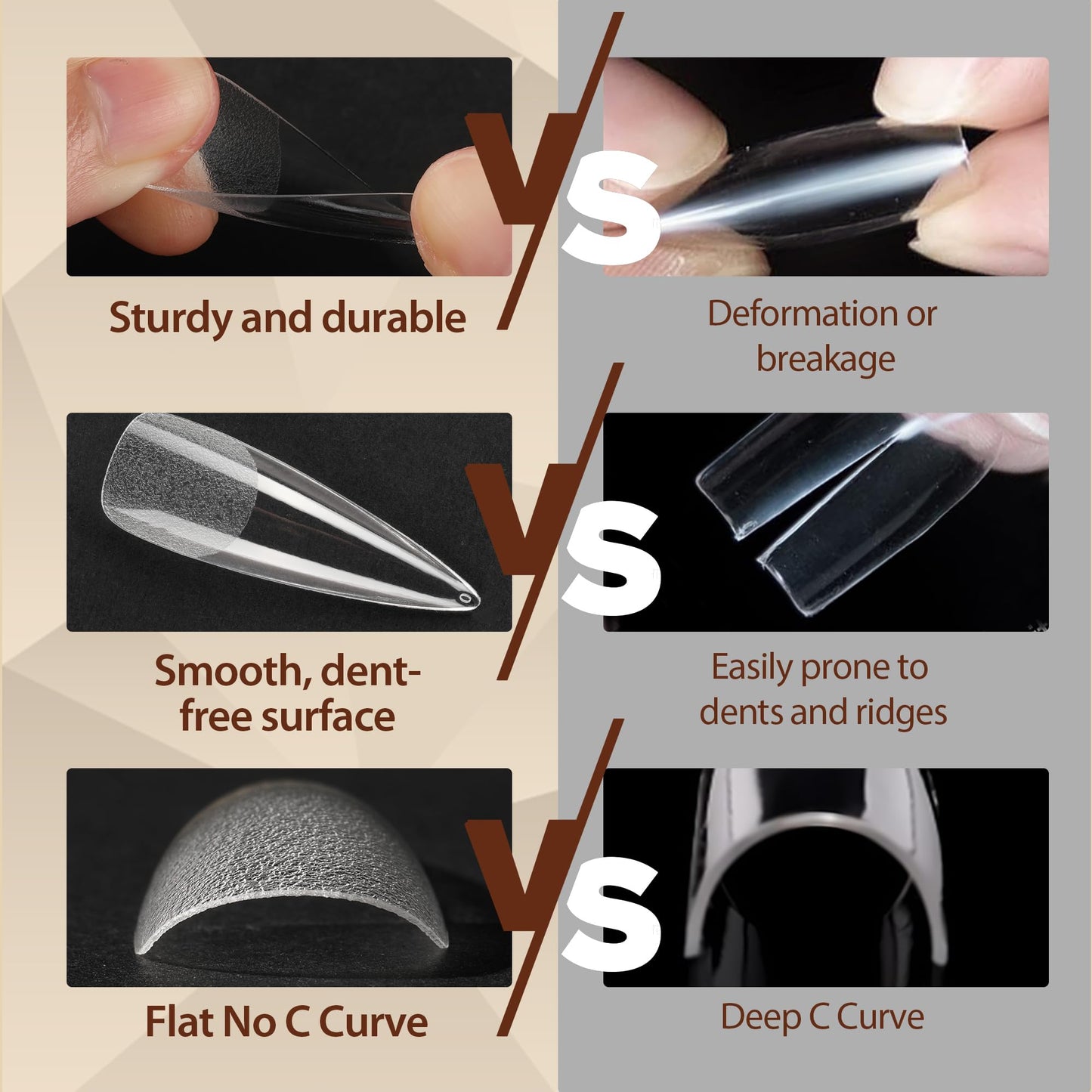 UNA GELLA Stiletto XXL Nail Tips No Need File Extra Long Stiletto Nails Full Cover 120PCS Long Almond Gel Nail Tips Pre-buff Press on Fake Nails for Gel Nail Extension Home DIY Salon 12 Size