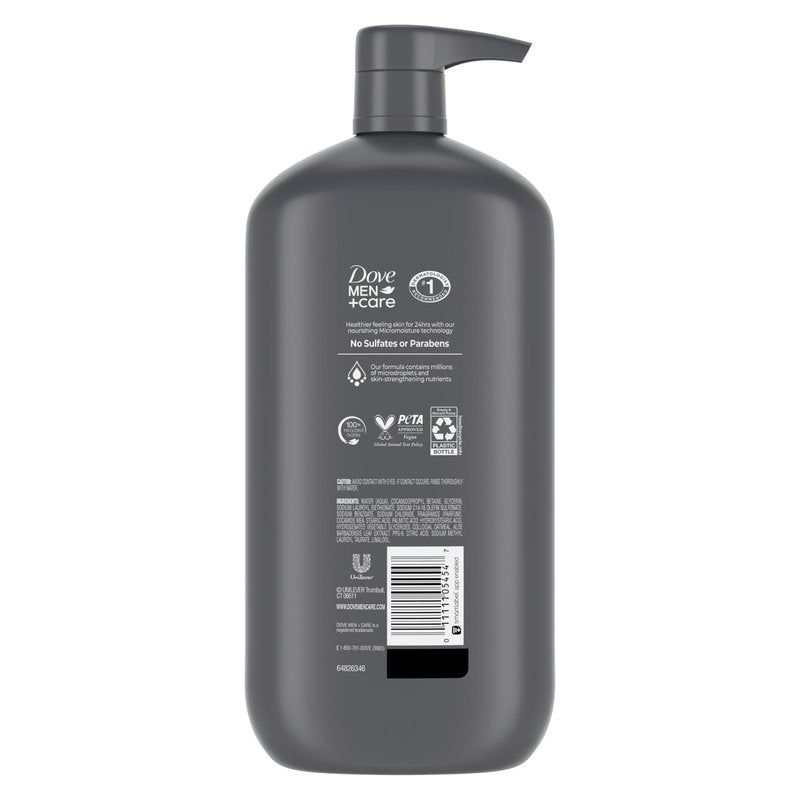 DOVE MEN + CARE Body & Face Wash Sensitive Skin For Hydrated, Smooth Skin - 30 oz