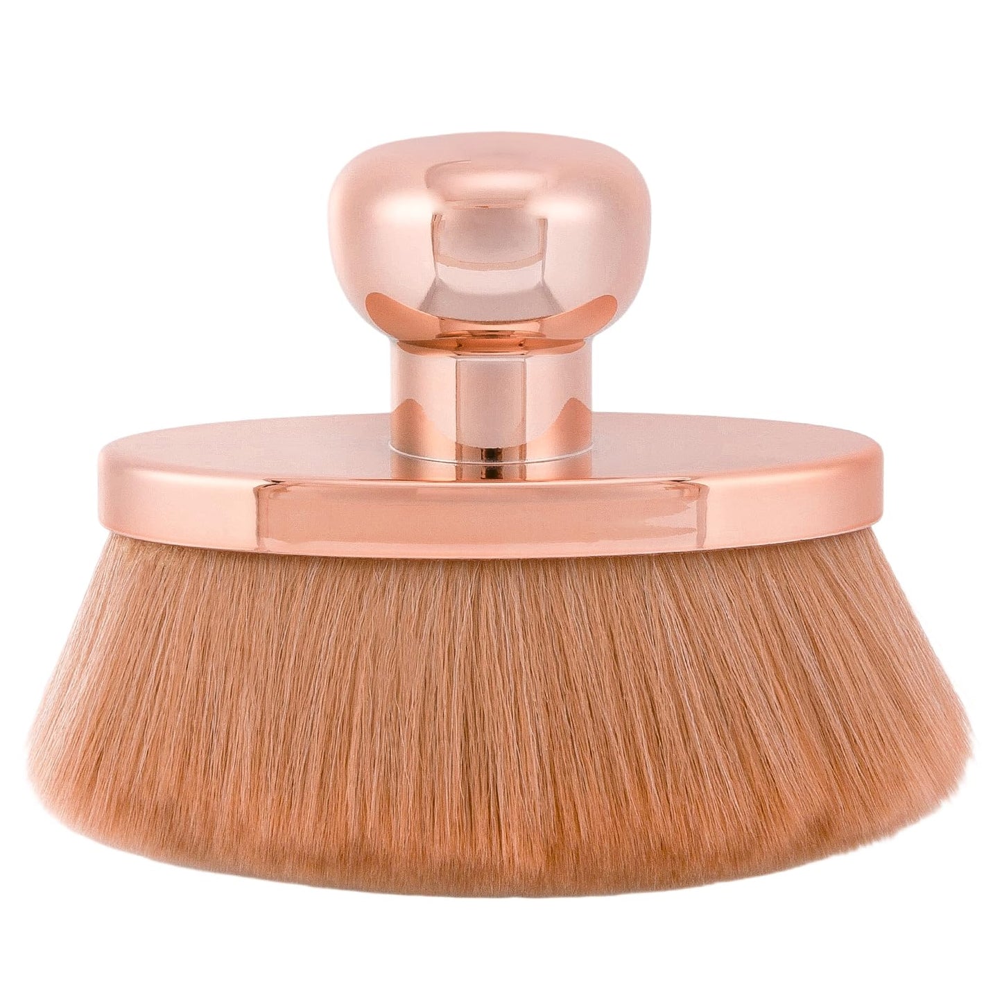 UNIMEIX Blend & Blur Extra Large Body Makeup Brush with Drawstring Bag, 4.5 Inch Wide-headed Sunscreen Applicator Kabuki Brush for Face, Legs, Body (RoseGold)