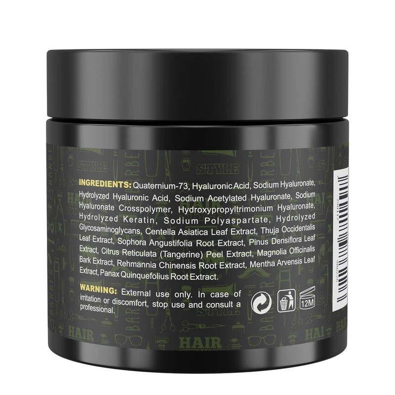 Alicemera Beard Softener for Men – 2 in 1 Beard Conditioner & Hair Mask for Men with Keratin & Hyaluronic Acid – Sandalwood Scent – 6.7 oz, 1 pack
