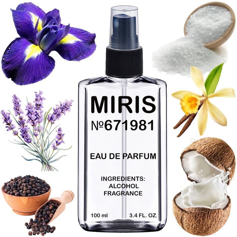 MIRIS No. 671981, Inspired by Asad Zanzibar, Long-Lasting Eau de Parfum for Men, Spray 3.4 Fl Oz / 100 ml