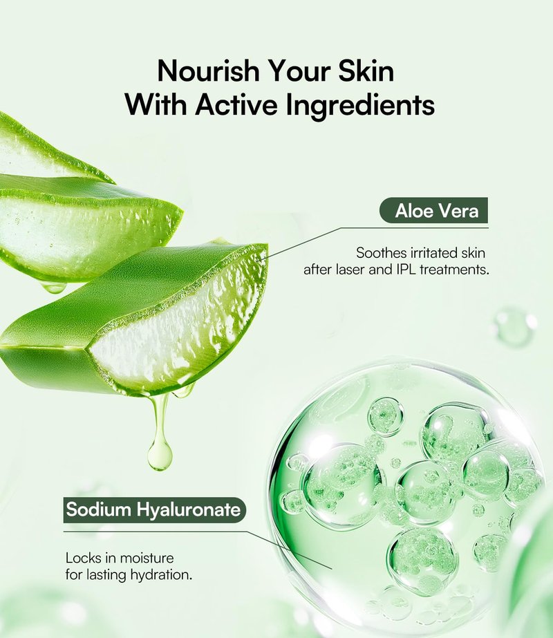 Micro-Current Conductive Gel - Hydrating Primer with Hyaluronic Acid for Facial & Body Care | 10.56 Fl Oz