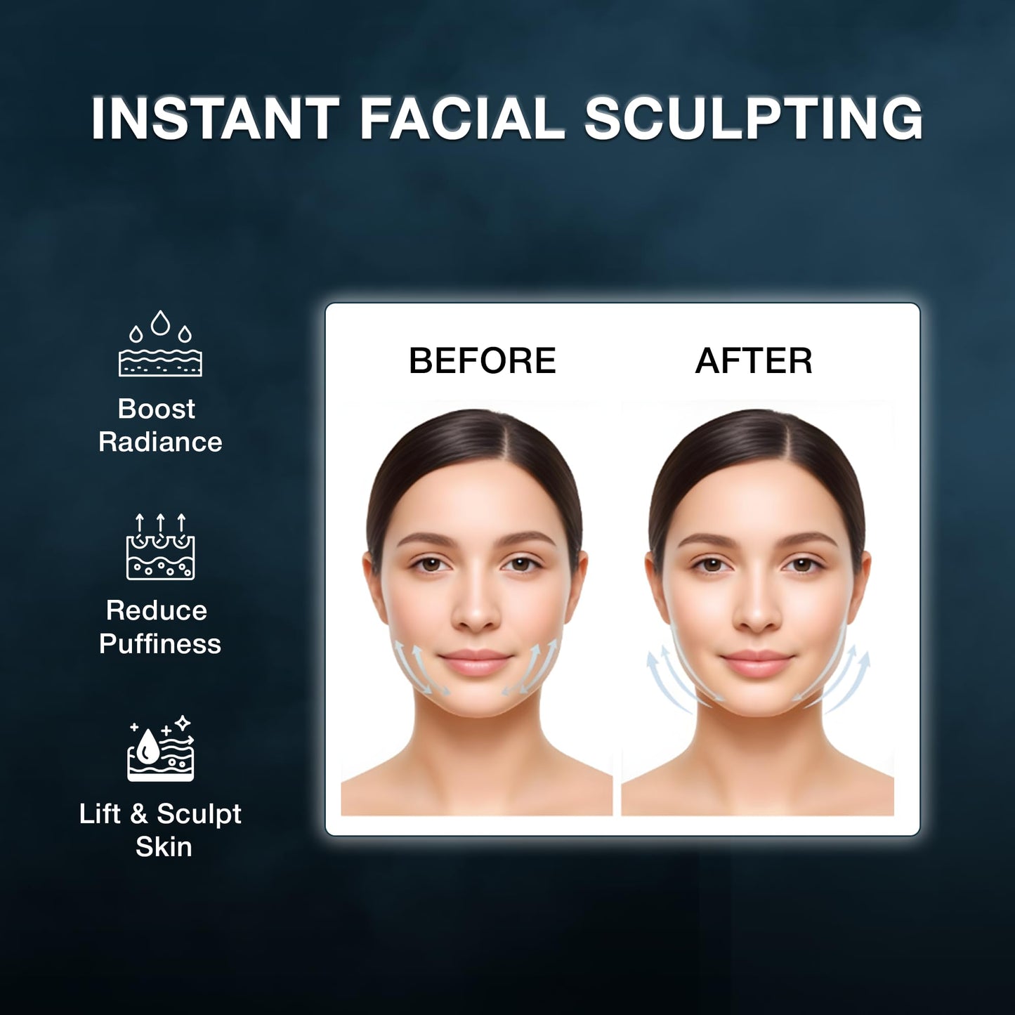 Almics Lymphatic Contour Face Brush, Lymphatic Drainage Massager for Face, Chin & Jawline Sculpting, Dry Brushing Tool to Reduce Puffiness, Ergonomic Design for Anti-Swelling & Fatigue Relief