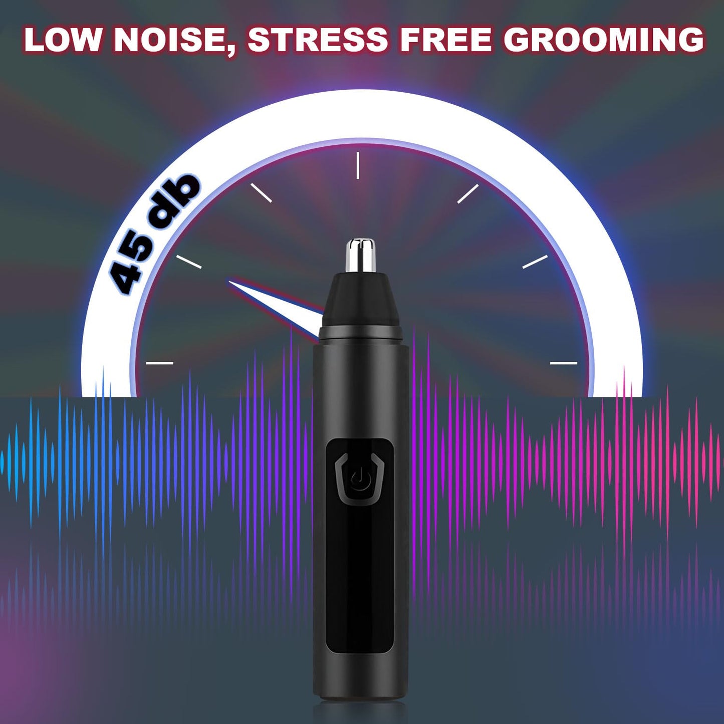 Infinity Choices Nose Hair Trimmer for Men Women - Electric Nose Hair Clipper with Replaceable Stainless Steel Blade, Powerful 6500RPM Motor, Wet/Dry Use, Portable USB Rechargeable Design | Black