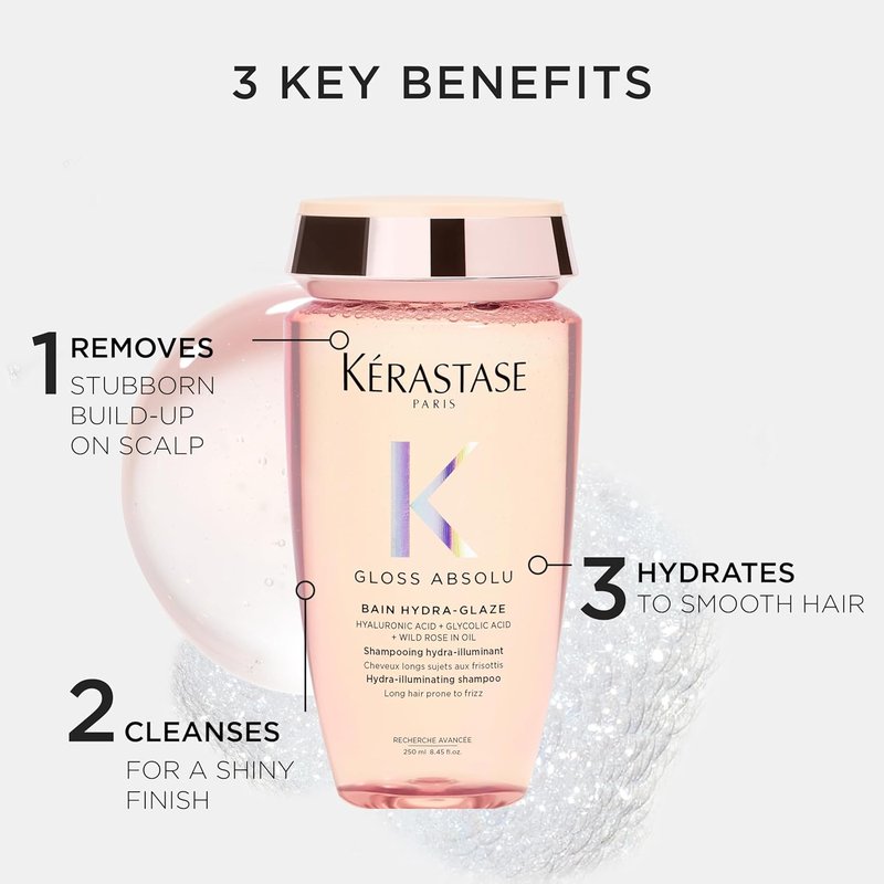 Kérastase, Gloss Absolute Shampoo Conditioner Heat Protection Trial Kit for Long Frizz Prone Hair