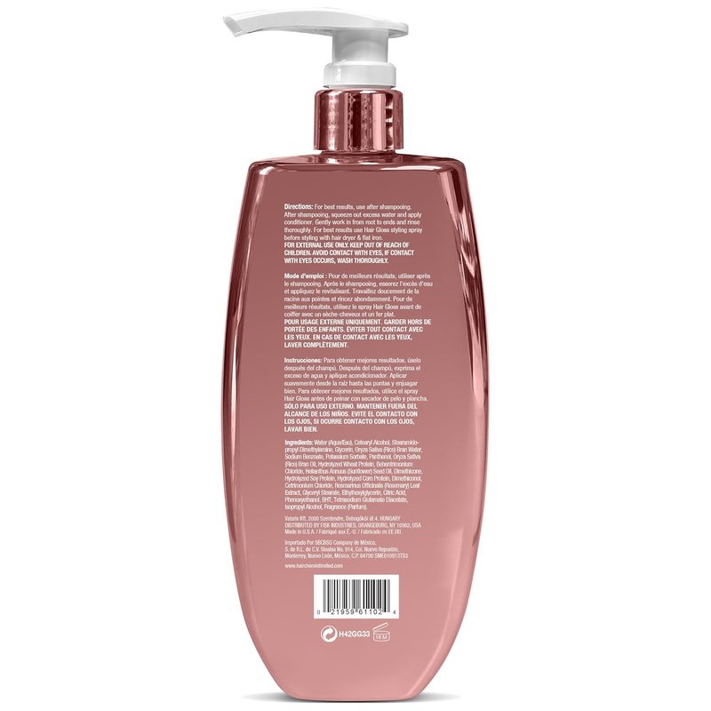 Hair Chemist Hair Gloss Conditioner - Frizz Reducing Liquid Glass Formula | 33.8 oz, Lightweight Shine Enhancer
