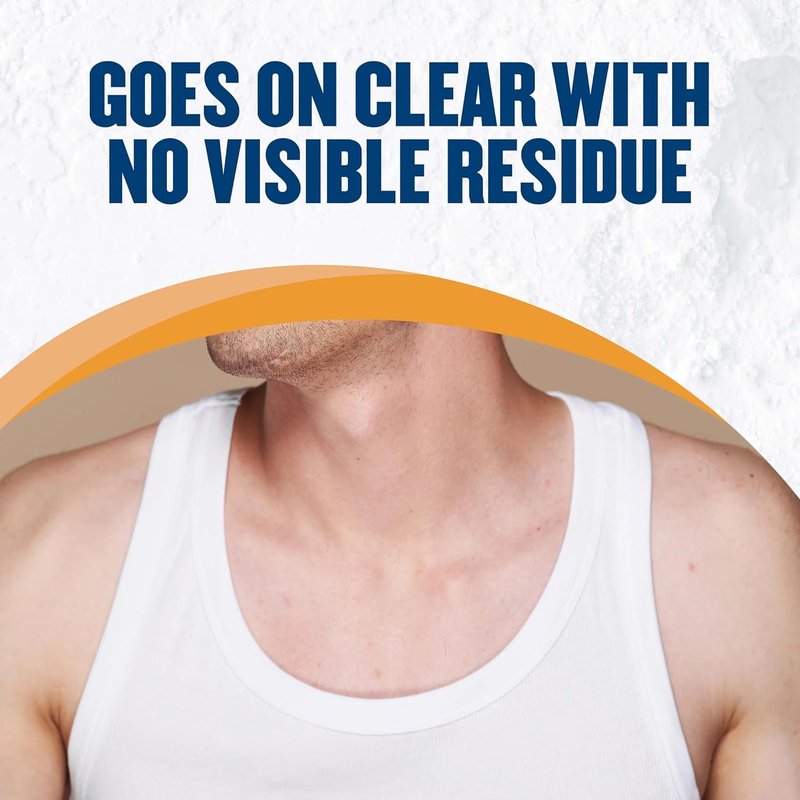 Gold Bond No Mess Clear Invisible Body Powder Spray, 7 oz., Absorbs Odor-Causing Sweat, Whole Body Deodorant Spray