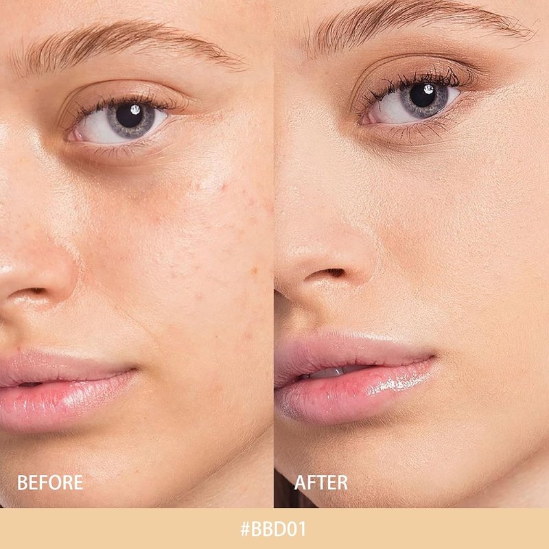 KYDA Tinted Foundation Balm - Soft-Focus Matte Finish, Buildable Coverage, Cream-to-Powder, BBD01
