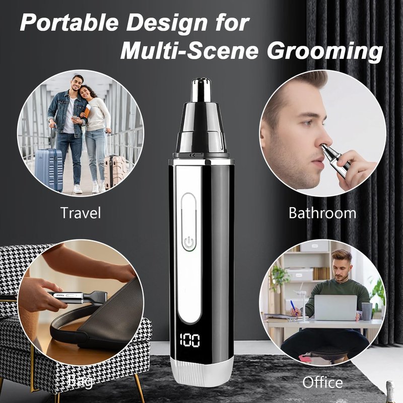 Joy RuDa Nose Hair Trimmer for Men: 2026 Upgraded Rechargeable 4-in-1 Ear, Nose, Eyebrow & Beard Trimmers