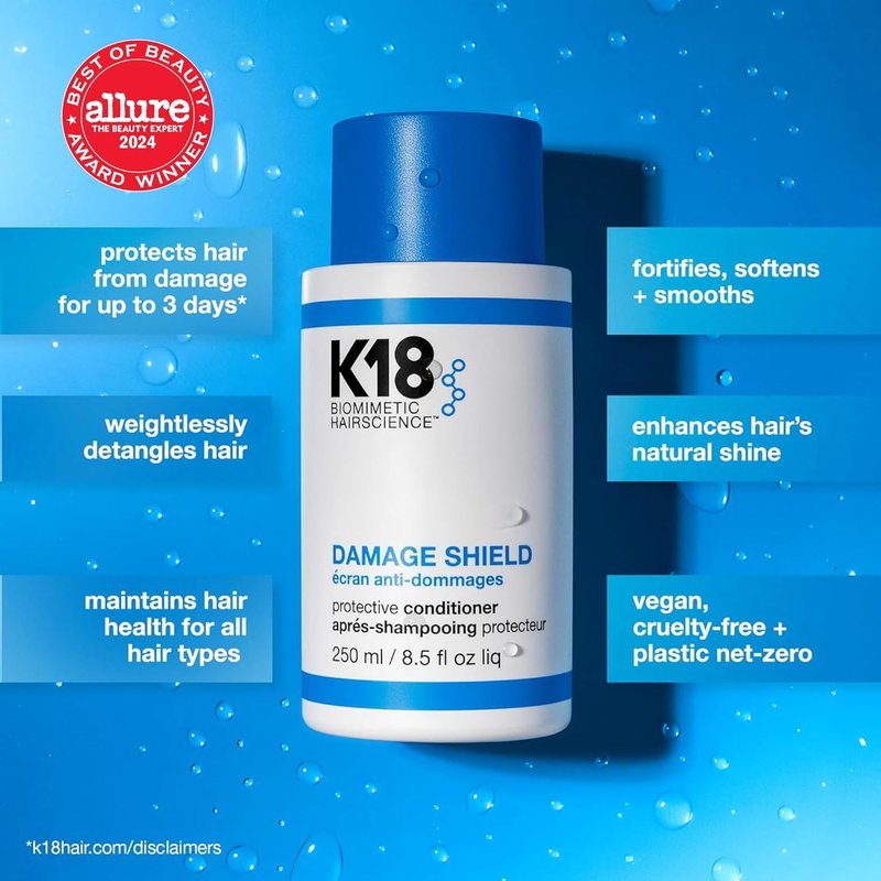 K18 Damage Shield Conditioner - Protects Hair from Daily Damage & Enhances Strength and Shine