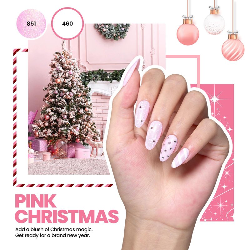 Beetles Deal Box Gel Nail Polish Kit with U V Light and Colors Gel Polish Nail Kit with Base&Top Coat Soak Off 2026 Christmas Limited Gifts