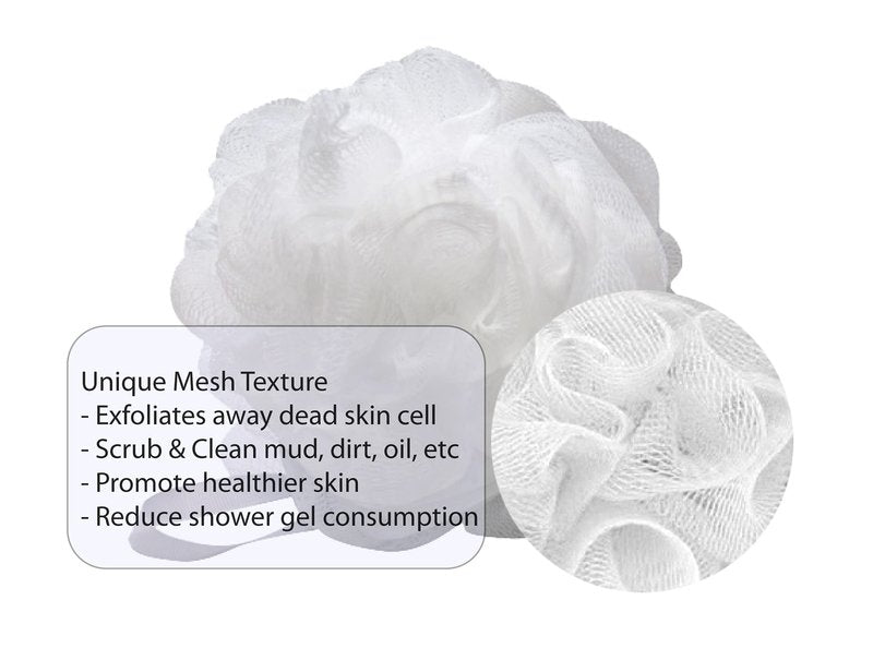 Aquasentials Mini Kid Mesh Bath Puff Sponge (8 Pack)