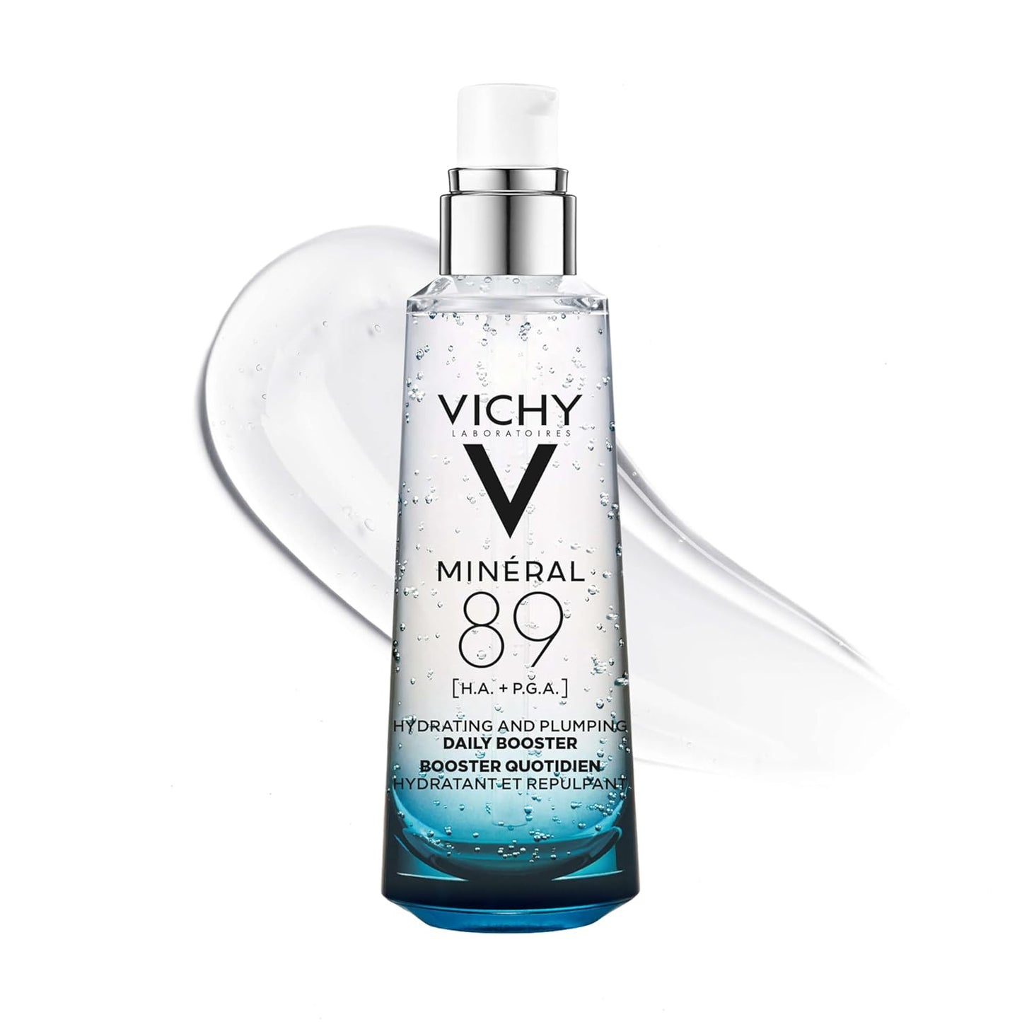 Vichy Mineral 89 Booster - Pure Hyaluronic Acid Serum for Plump, Hydrated Skin | Lightweight & Oil-Free