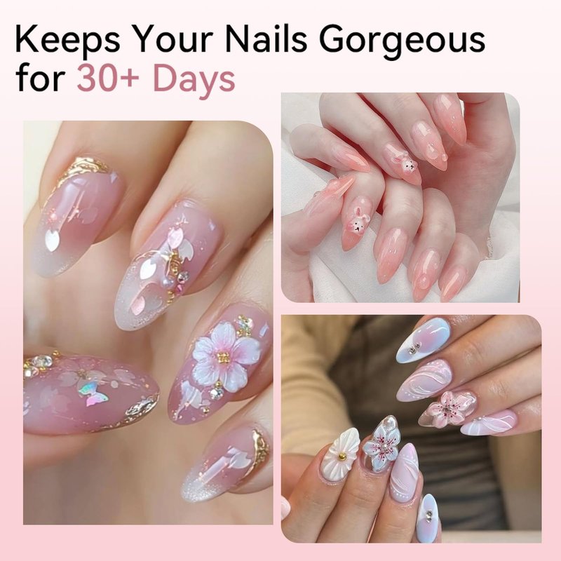 BORN PRETTY Builder Gel for Nails,60g Clear Hard Gel for 3D Sculpting & Nail Extension,Non-Sticky Soak Off U V Gels with Silicone Mold,Salon & Home DIY Nail Art Kit