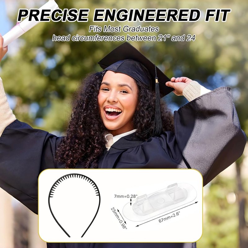 Graduation Cap Headband Insert - Comfortable & Stylish Grad Cap Accessory | Perfect for Celebrations