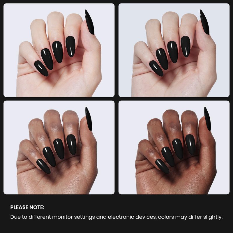 Beetles Black Gel Nail Polish -15ml Audrey Black Gel Polish Soak Off UV LED Needed Nail Art Summer Manicure Salon DIY Design at Home Gifts for Woman
