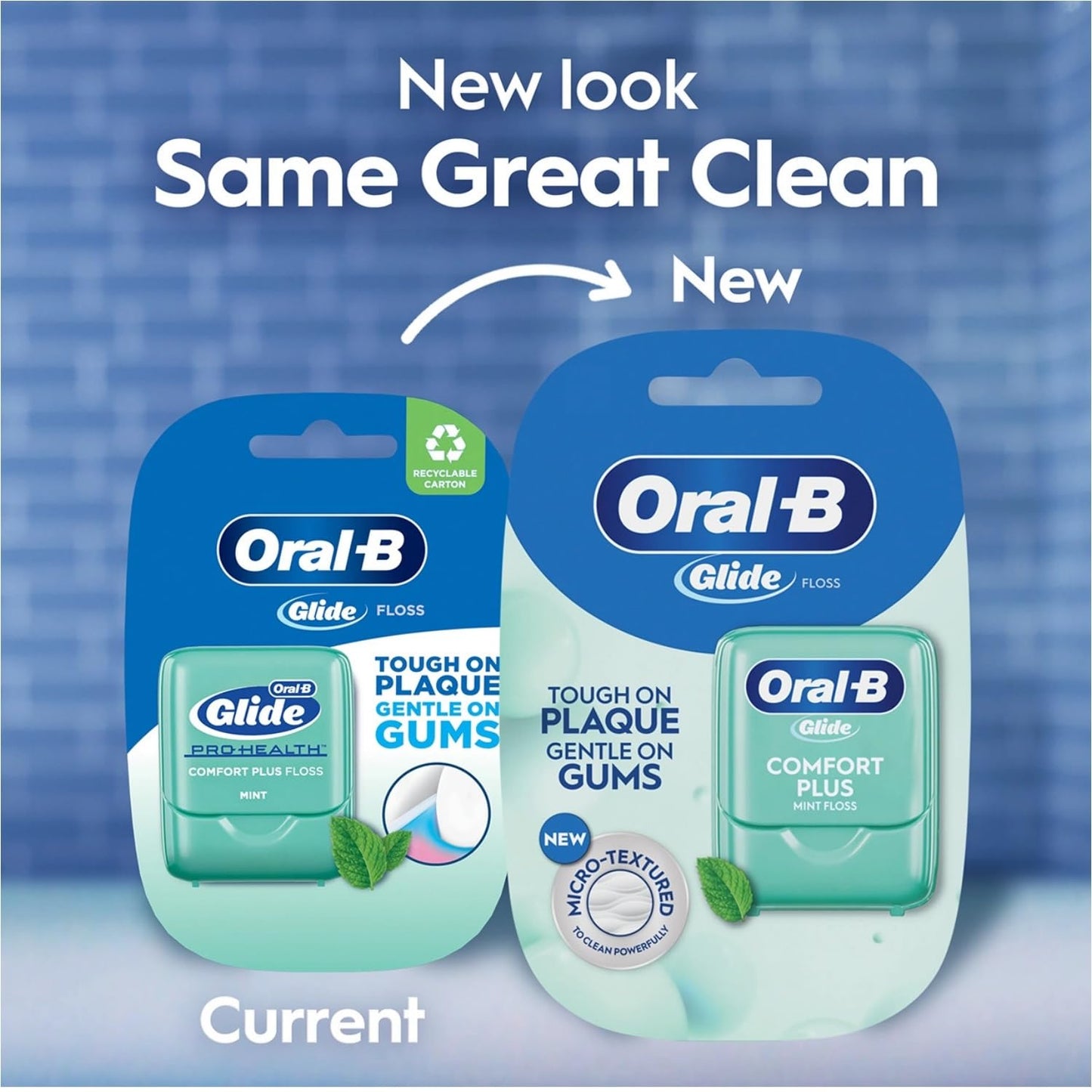 Oral-B Glide Pro-Health Comfort Plus Dental Floss, Mint