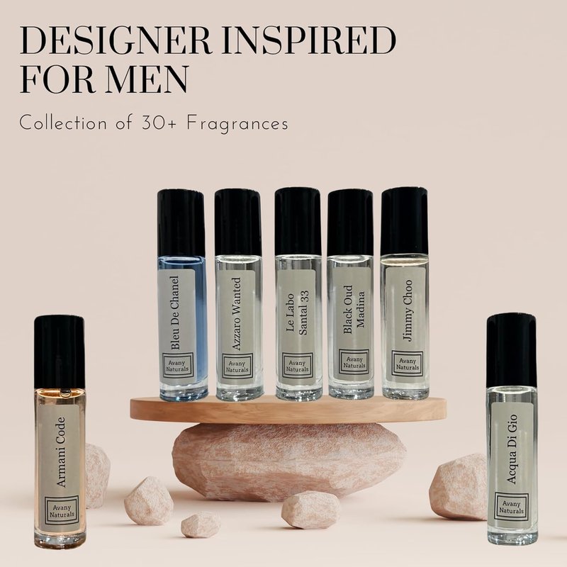 Fragrance Oil Samples For Men - Enhanced Scents Travel Size Cologne | 12-Piece Perfume Gift Set