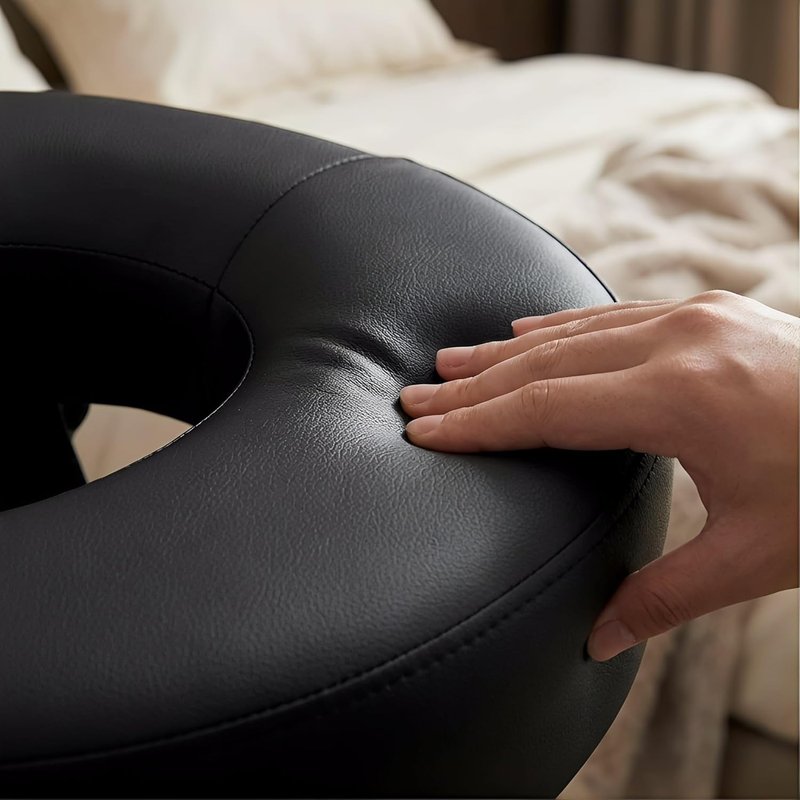 Skiennix Massage Headrest - Adjustable Face Cradle with Arm Rest for Home & Spa | Portable Black Design