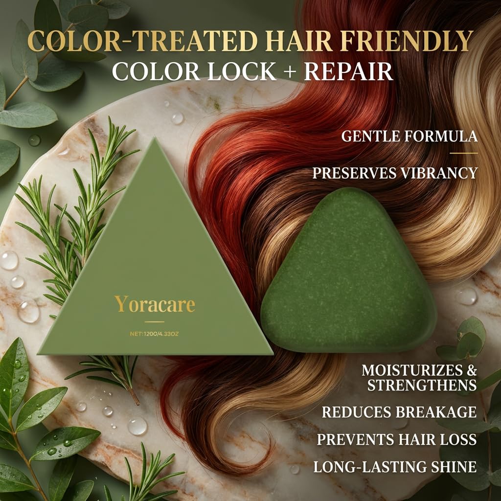 yoracare Korean Scalp Revival Bar, Rosemary Strengthening Shampoo Bar, Shampoo Nourishing Repair Damaged Hair, Moisturizing Scalp Care Natural Bar, Hydrating & Scalp-Friendly Herbal Care (1)