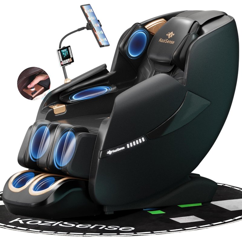 KoziSense A18 3D Massage Chair Full Body, Zero Gravity SL-Track Shiatsu Massage Recliner Chair with Heat, AI Control, Body Scan and Calfrest Extension (Upgraded)