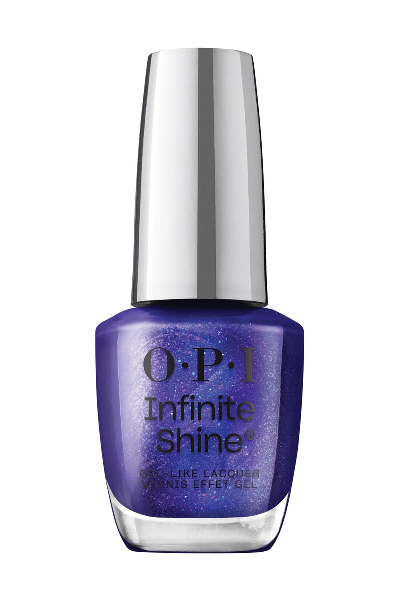 OPI Infinite Shine AM 2 PM | Sheer Dark Purple Shimmer Long Wear Gel Like Nail Polish | Vegan, Long Lasting, Streak Free