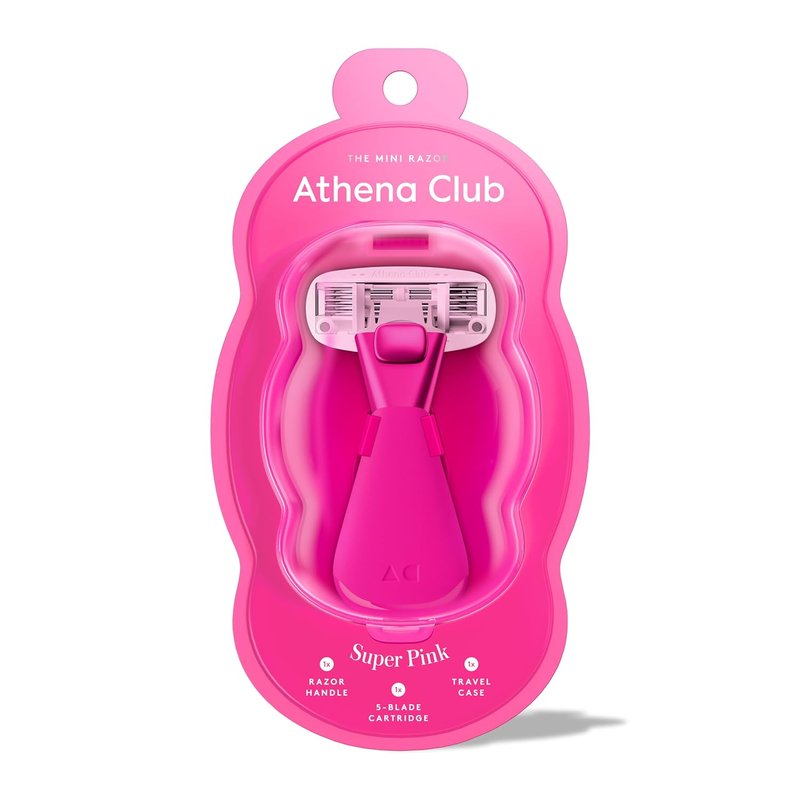 Mini Razor Kit for Women | 5-Blade Cartridge Razor for Sensitive Skin - Travel Size with Serum-Infused Blades and TSA-Friendly Case