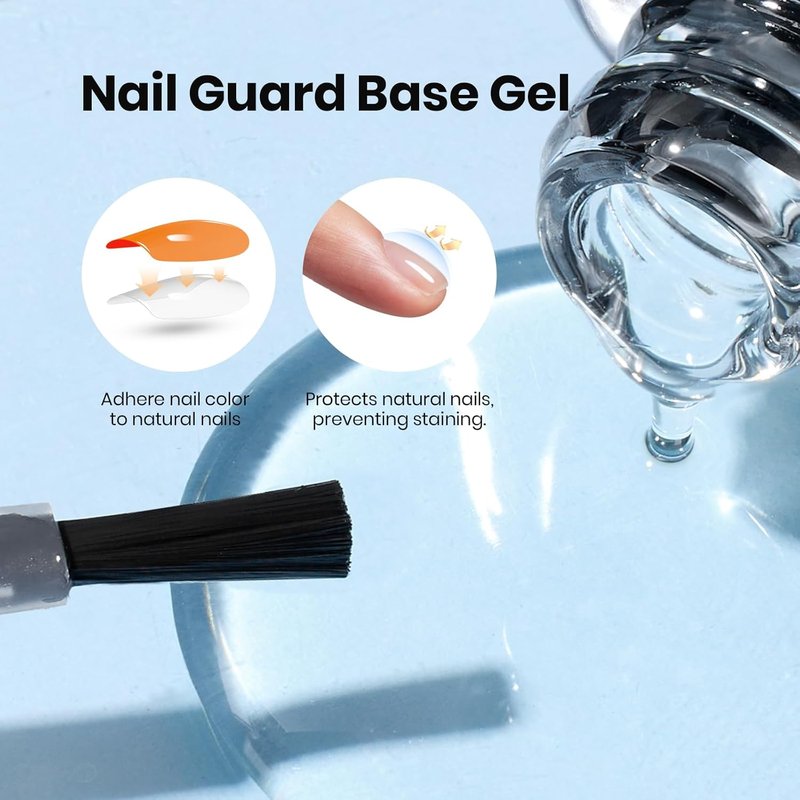 Beetles Gel Nail Polish Set - 2pcs 10ml Base & Top Coat for Long-Lasting Shine | Perfect DIY Manicure Gifts