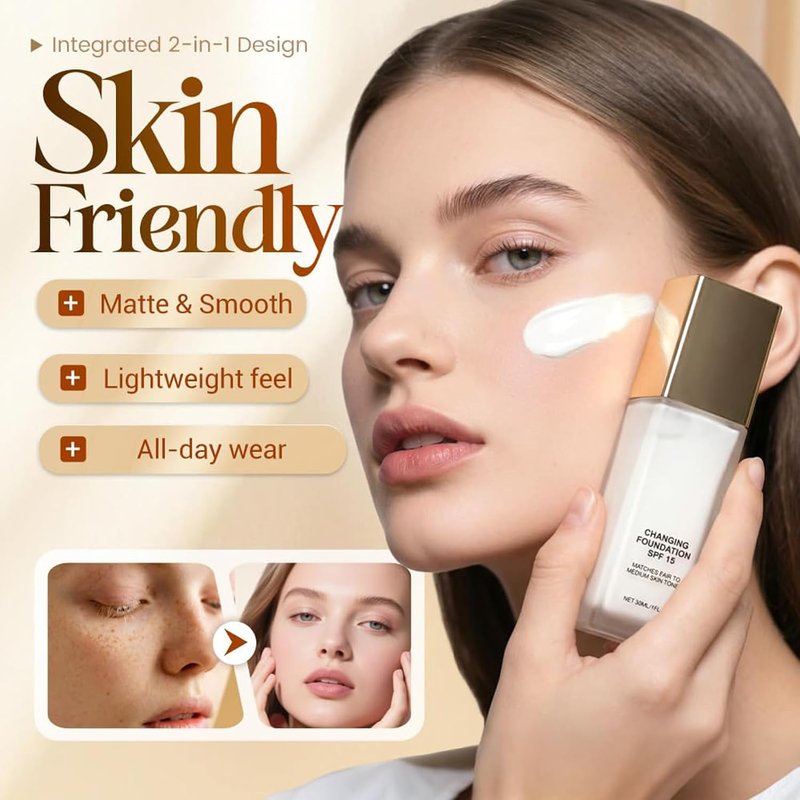 Regine Switzerland Color Changing Foundation - Hydrating, Lightweight Formula for Mature Skin (1pc)