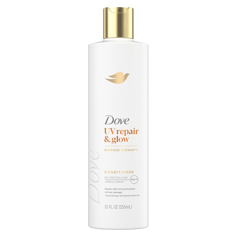 Dove Damage Therapy Conditioner 1 ct UV Repair & Glow Repairs 99% of UV hair damage* with Ferulic Serum 12 oz