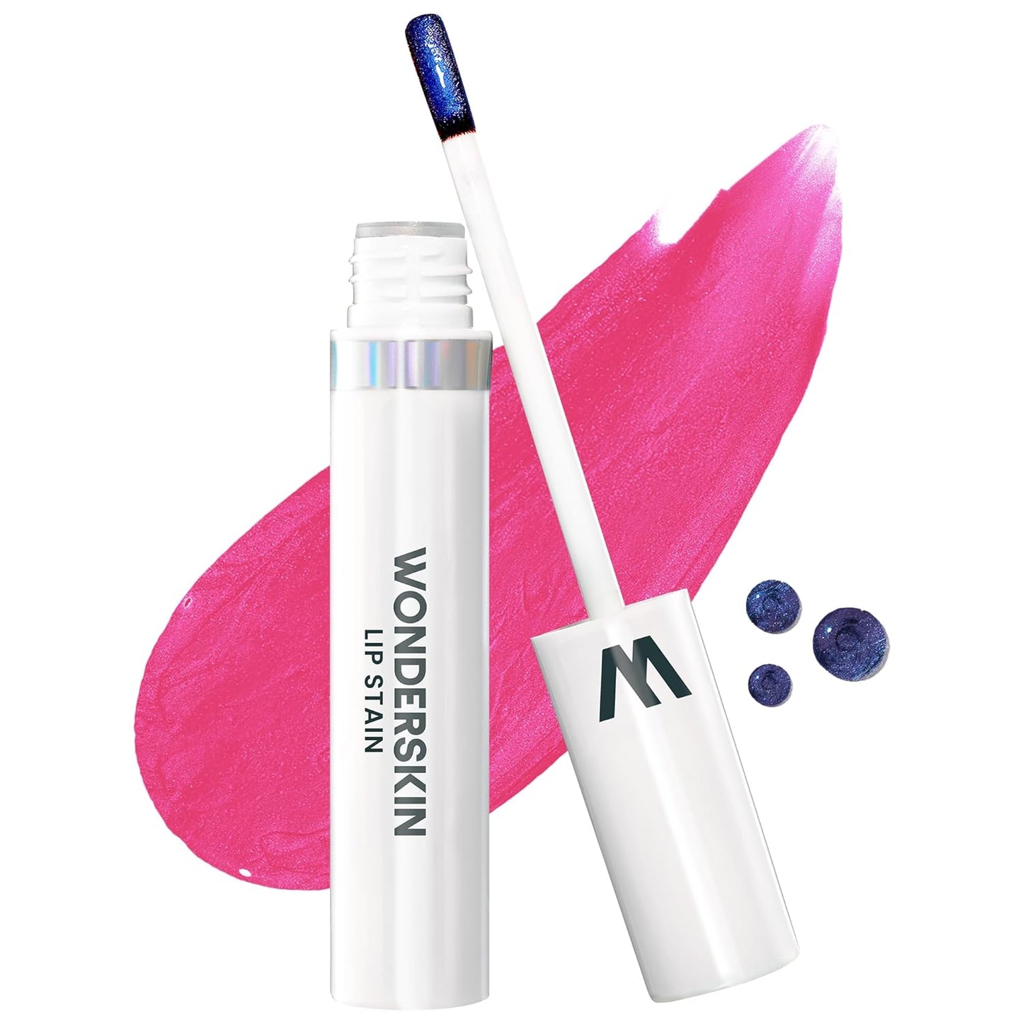 Wonderskin Wonder Blading Lip Stain Peel Off Masque - Long Lasting Waterproof Pink Tint | Matte Finish Neon Rose