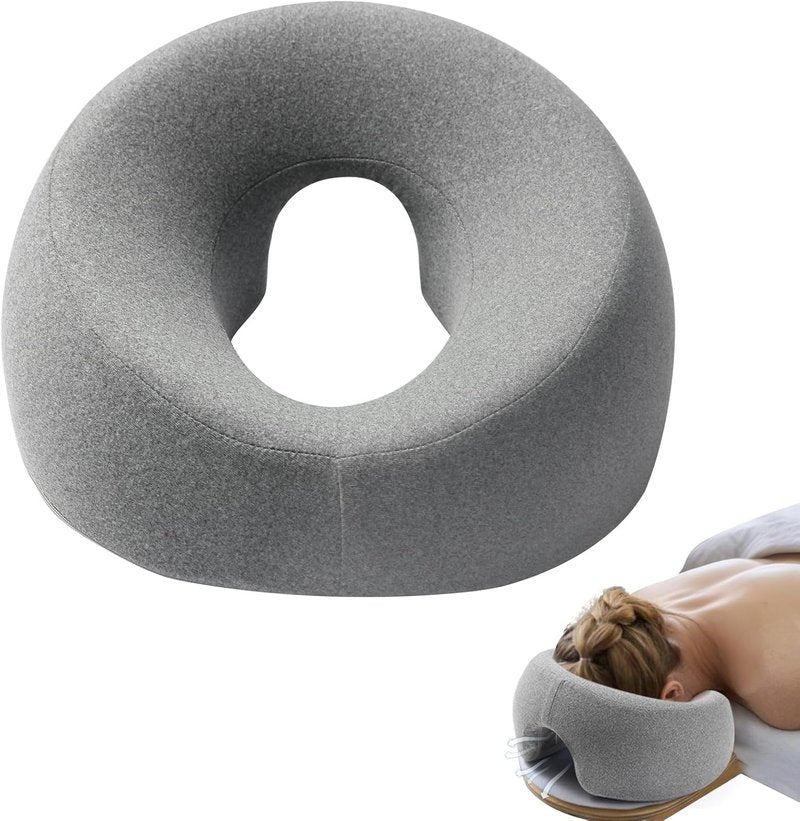 Skiennix Face Down Pillow - Comfortable Massage Headrest for Stomach Sleeping | Ideal for Post-Surgery Recovery