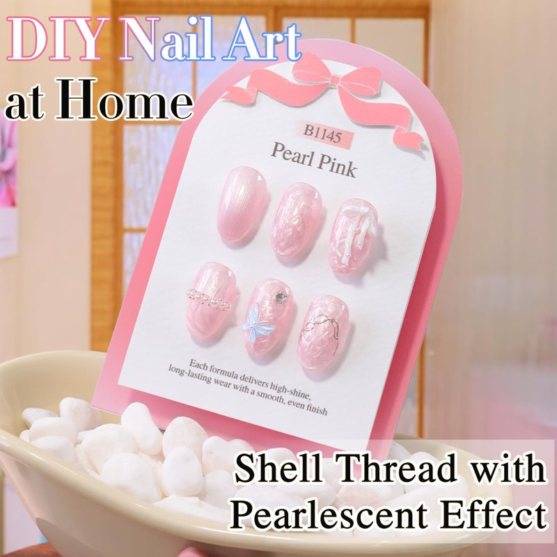 Gel Nail Polish - Double Rhythm 15ML Soak Off Pearl Nude for DIY Manicure | Long-Lasting Color