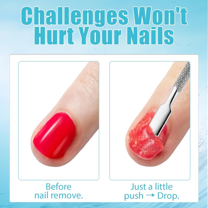 Quick Gel Nail Polish Remover - Easy 3-Minute Formula, No Soaking Required | 15ml, 2-Pack