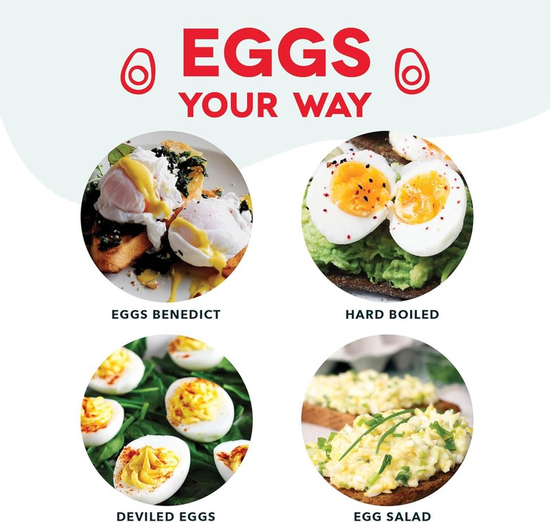Dash Rapid Egg Cooker | Electric Boiler, Poacher & Steamer - Holds 7 Eggs, Black Finish