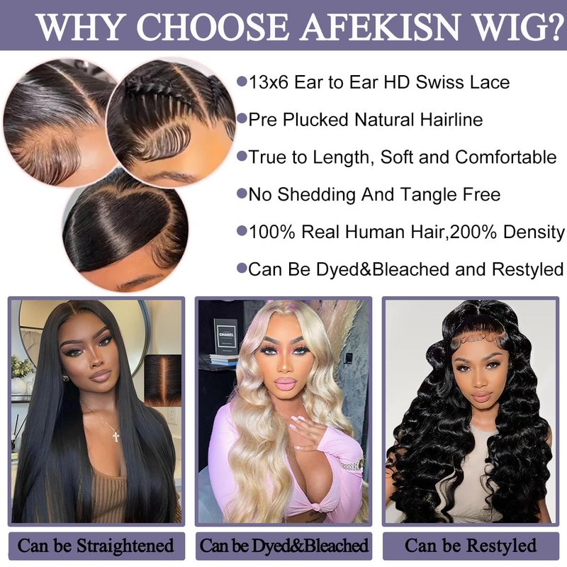 30 Inch Lace Front Wig - 13x6 Human Hair Body Wave, 200% Density, HD Transparent Lace | Tangle-Free, Natural Color