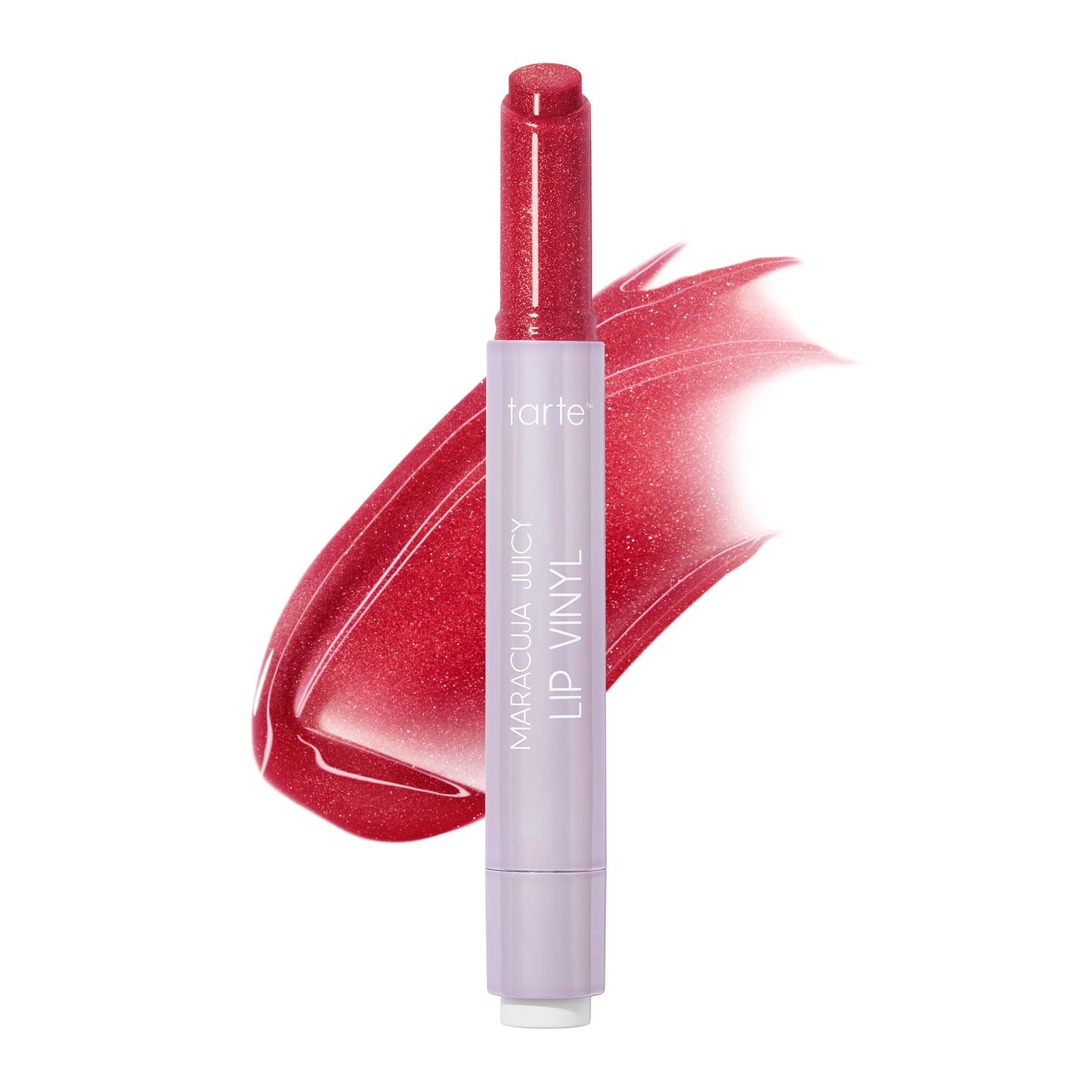 tarte maracuja juicy lip vinyl gloss – Hydrating & Volumizing Lipgloss Balm with Hyaluronic Acid, Vitamin E to Plump & Moisturize, Vegan & Cruelty-Free, full size, shimmering cranberry