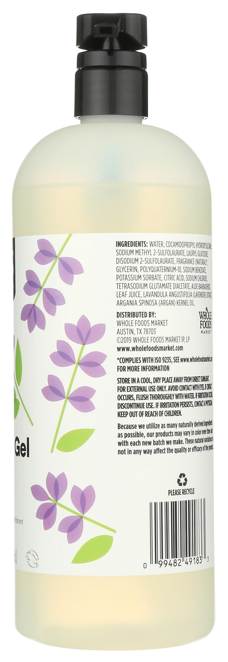 365 by Whole Foods Market, Foaming Shower Gel, Lavender, 32 Fl Oz