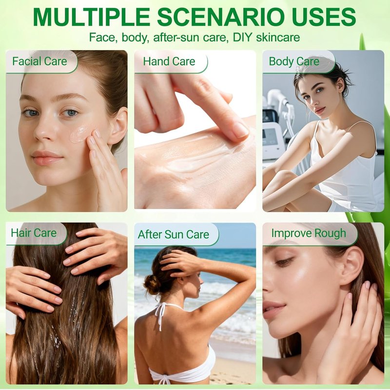 Aloe Vera Gel Travel Size 30 Pack | 99% Pure Soothing Hydration for Face, Hair & Body