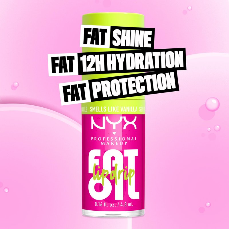 NYX PROFESSIONAL MAKEUP Fat Oil Lip Drip, Moisturizing Lip Oil Gloss, Tinted Formula & Up to 12 HR Hydration, Vegan & Cruelty-Free - Suga Baddie (Sheer Pink)
