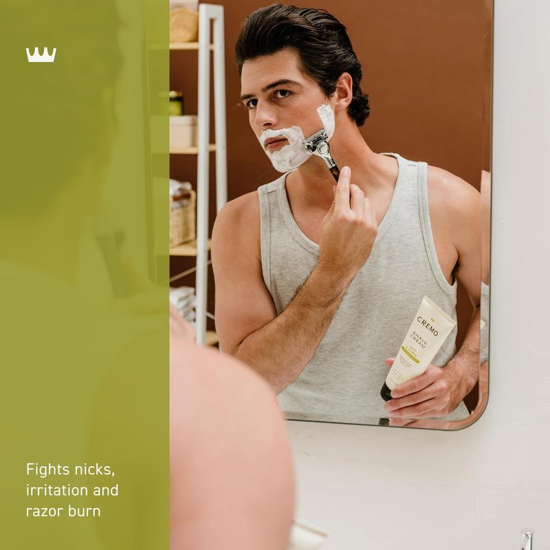 Cremo Sage & Citrus Shave Cream - Ultra-Slick Formula for Men | 6 Fl Oz (Pack of 2)