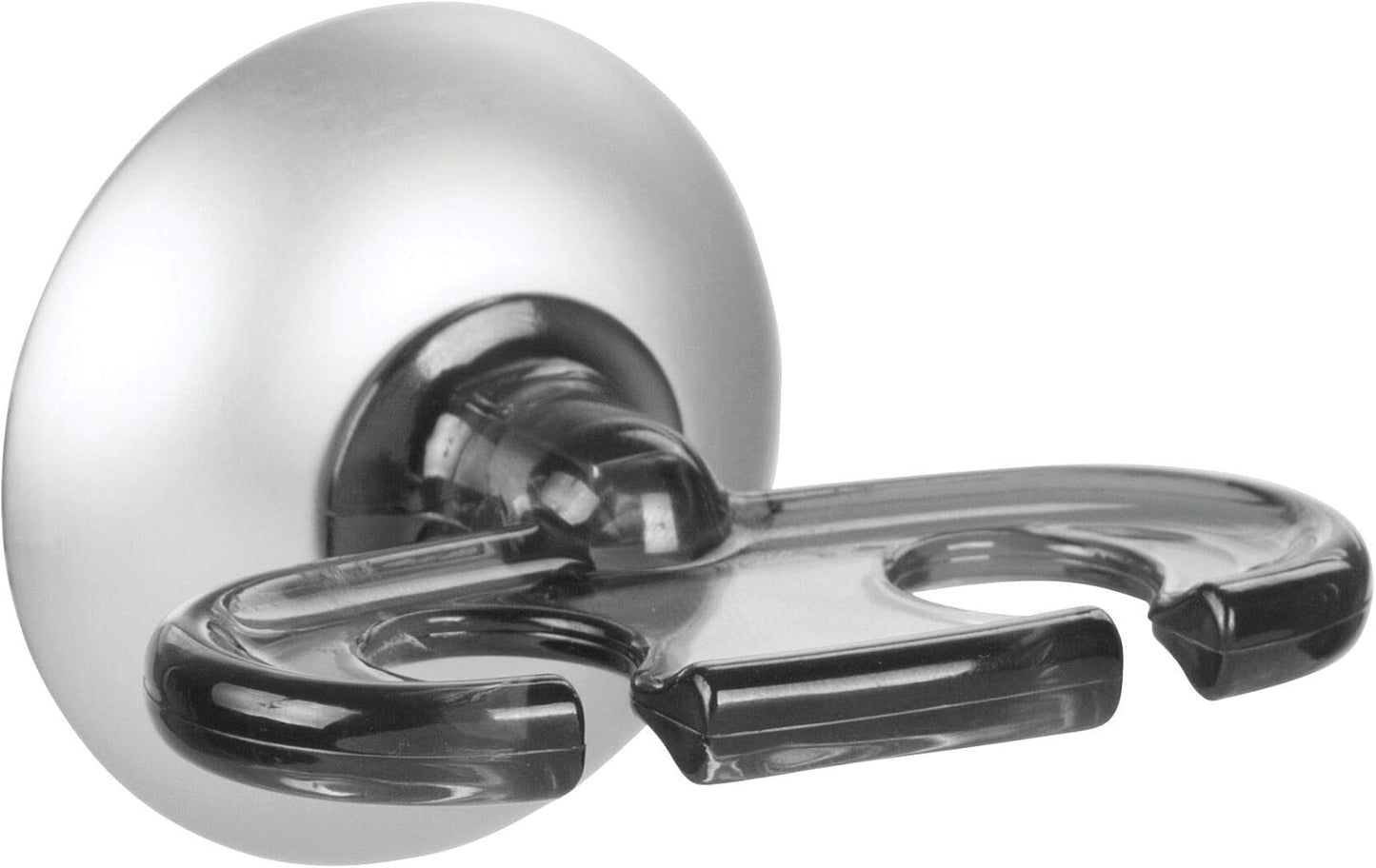 Toothbrush Holder - iDesign Metro Collection Ultra Power Lock Suction, Gray - Compact 2.75” x 2.3” x 1.8”