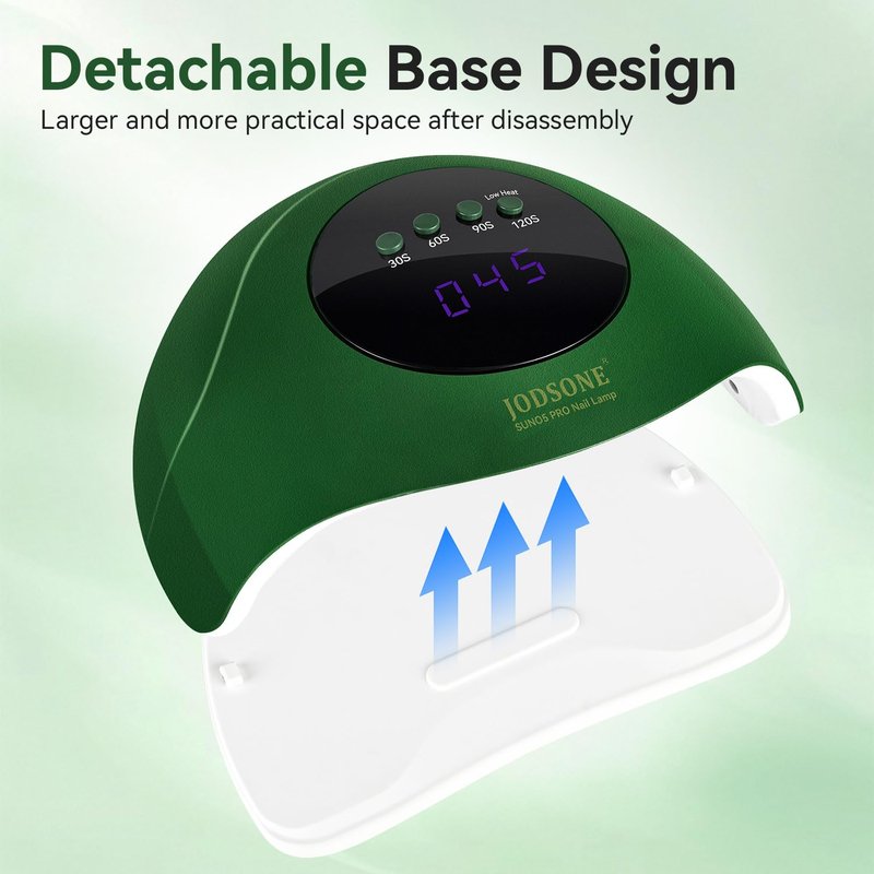 JODSONE U V LED Nail Lamp with Gloves Kit, Nail Dryer for Gel Nails Professional for Home and Salon